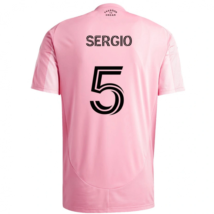 Danxen Dámské Sergio Busquets #5 Černá Růžová Domů Hráčské Dresy 2025/26 Dres