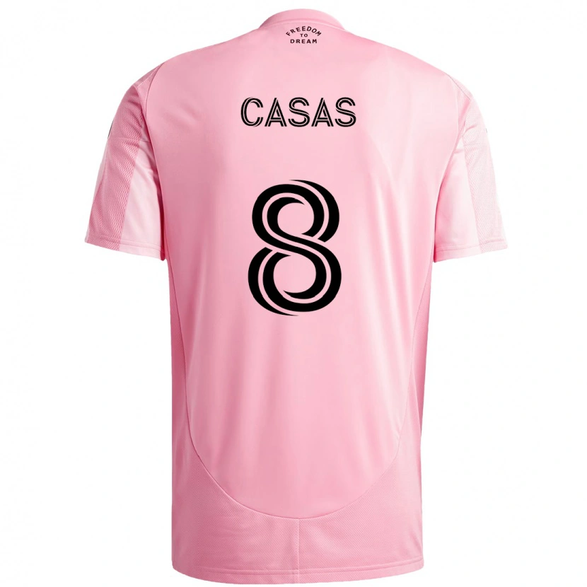 Danxen Dámské Pep Casas #8 Černá Růžová Domů Hráčské Dresy 2025/26 Dres