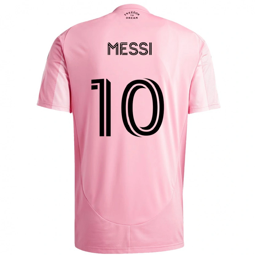 Danxen Dámské Lionel Messi #10 Černá Růžová Domů Hráčské Dresy 2025/26 Dres