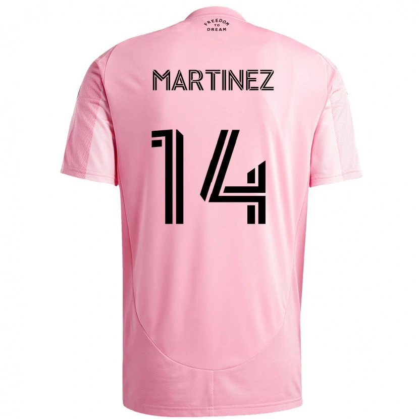 Danxen Dámské David Martínez #14 Černá Růžová Domů Hráčské Dresy 2025/26 Dres