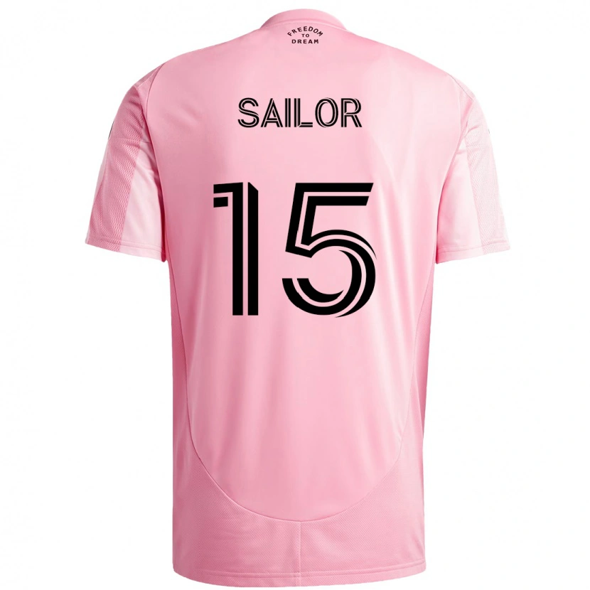 Danxen Dámské Ryan Sailor #15 Černá Růžová Domů Hráčské Dresy 2025/26 Dres