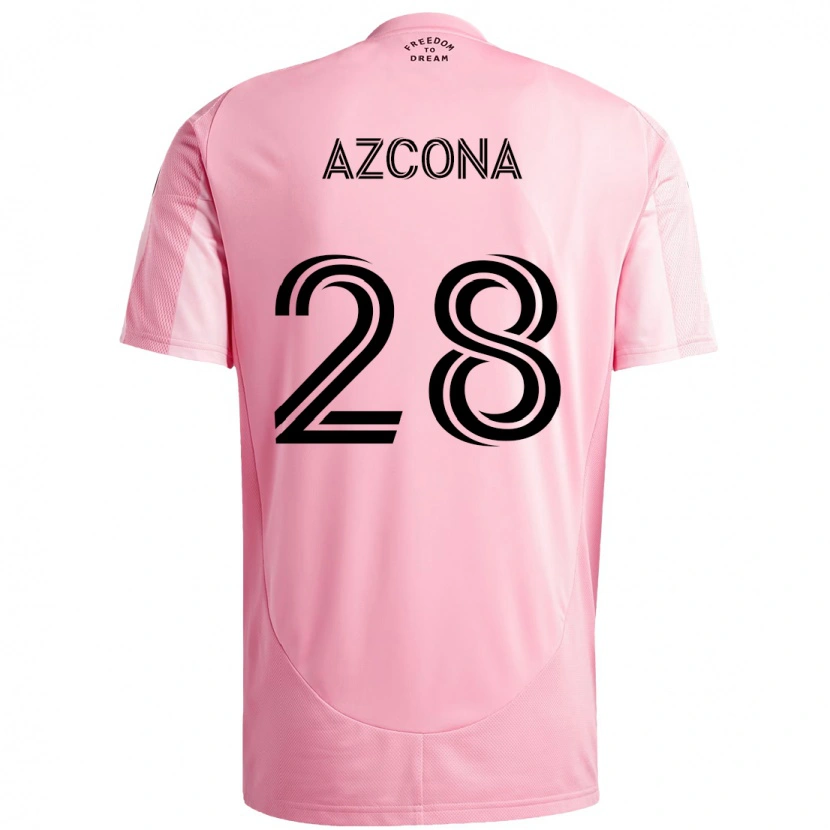 Danxen Dámské Edison Azcona #28 Černá Růžová Domů Hráčské Dresy 2025/26 Dres