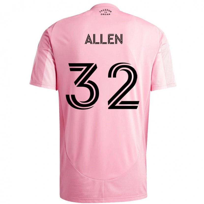 Danxen Dámské Noah Allen #32 Černá Růžová Domů Hráčské Dresy 2025/26 Dres
