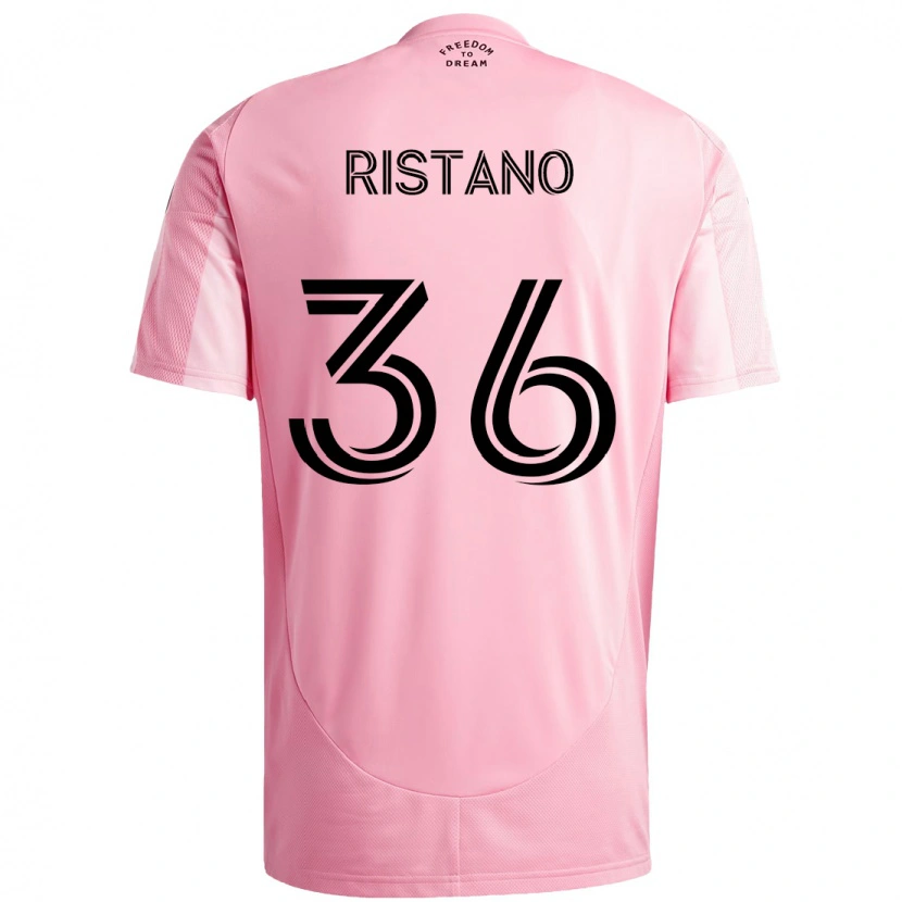 Danxen Dámské Alejo Ristano #36 Černá Růžová Domů Hráčské Dresy 2025/26 Dres