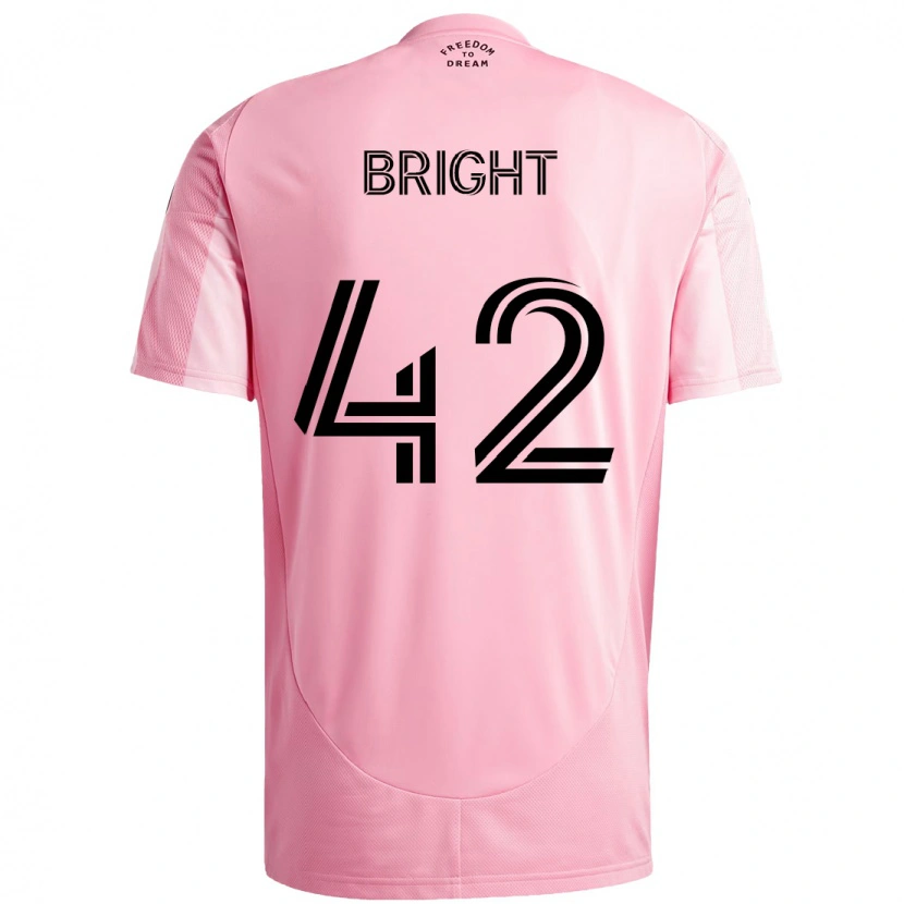 Danxen Dámské Yannick Bright #42 Černá Růžová Domů Hráčské Dresy 2025/26 Dres