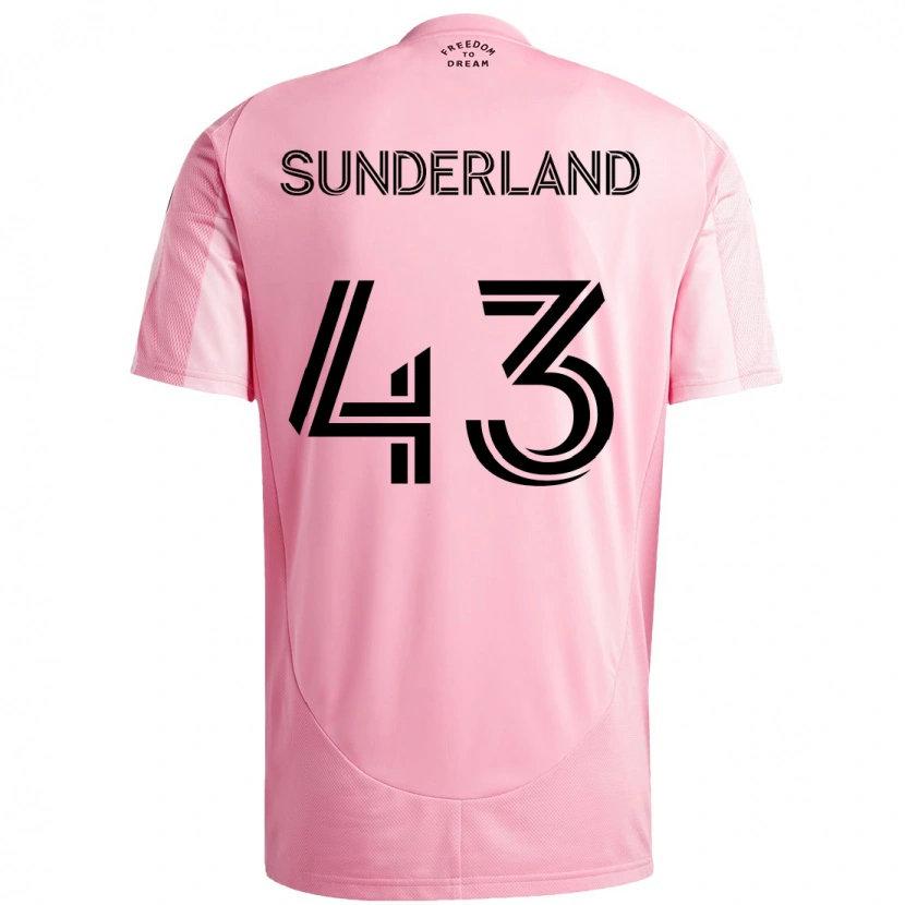 Danxen Dámské Lawson Sunderland #43 Černá Růžová Domů Hráčské Dresy 2025/26 Dres