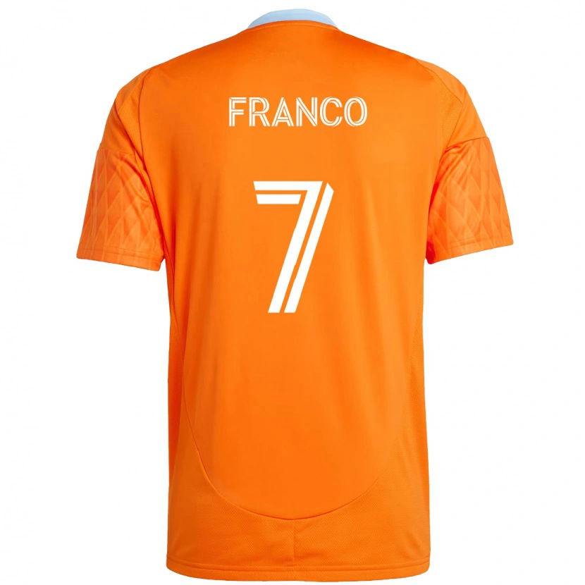 Danxen Dámské Iván Franco #7 Fialová Oranžová Domů Hráčské Dresy 2025/26 Dres