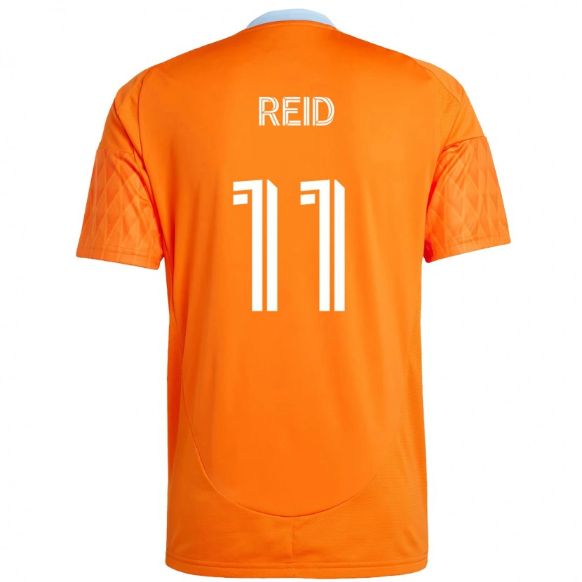 Danxen Dámské Isaiah Reid #11 Fialová Oranžová Domů Hráčské Dresy 2025/26 Dres