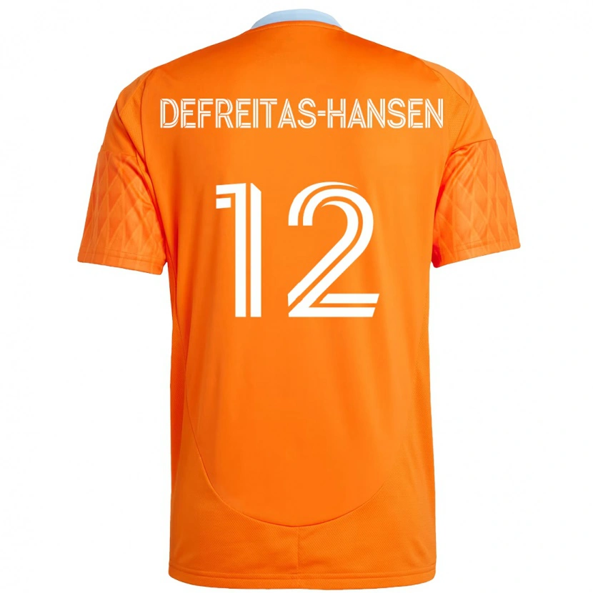 Danxen Dámské Nicholas Defreitas-Hansen #12 Fialová Oranžová Domů Hráčské Dresy 2025/26 Dres