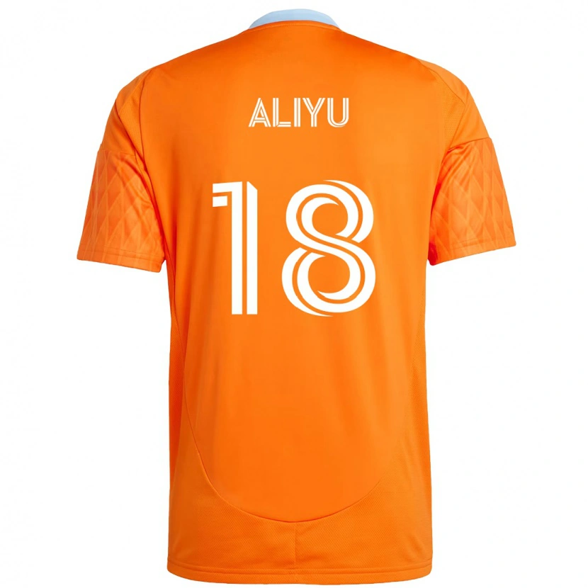 Danxen Dámské Ibrahim Aliyu #18 Fialová Oranžová Domů Hráčské Dresy 2025/26 Dres
