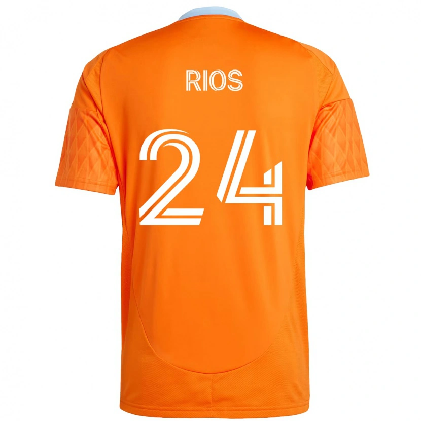 Danxen Dámské Paolo Ríos #24 Fialová Oranžová Domů Hráčské Dresy 2025/26 Dres