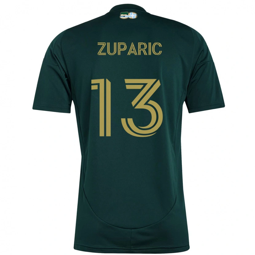 Danxen Dámské Dario Župarić #13 Béžová Zelená Domů Hráčské Dresy 2025/26 Dres