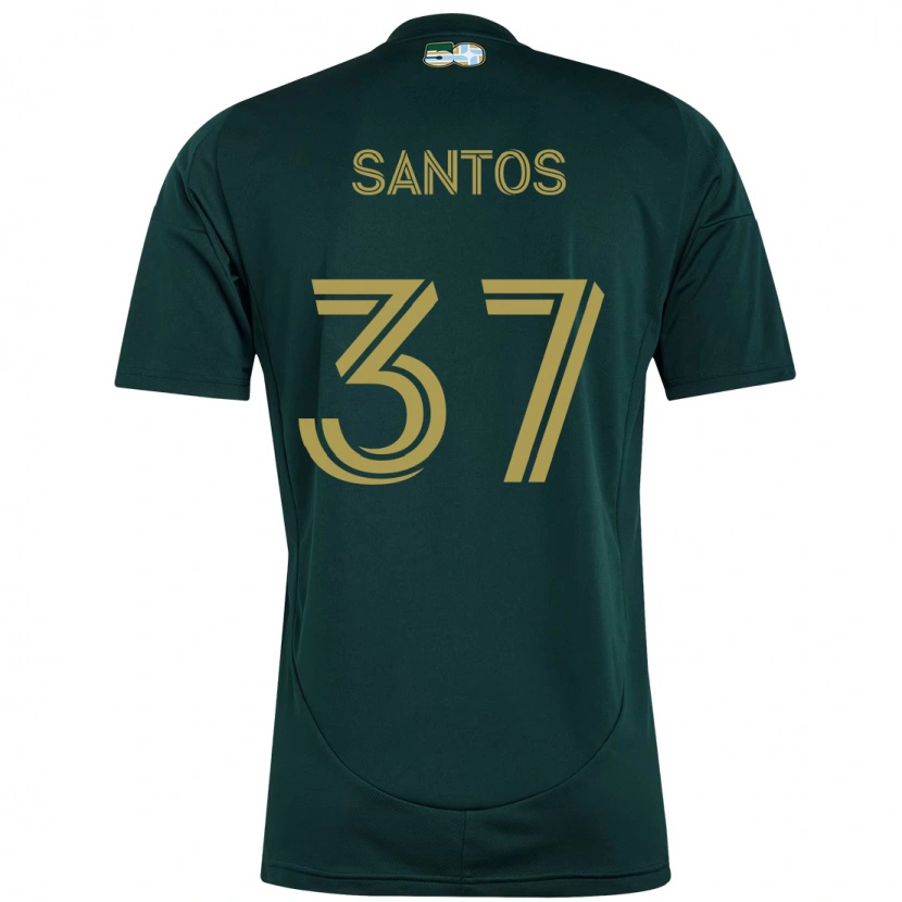 Danxen Dámské Noah Santos #37 Béžová Zelená Domů Hráčské Dresy 2025/26 Dres