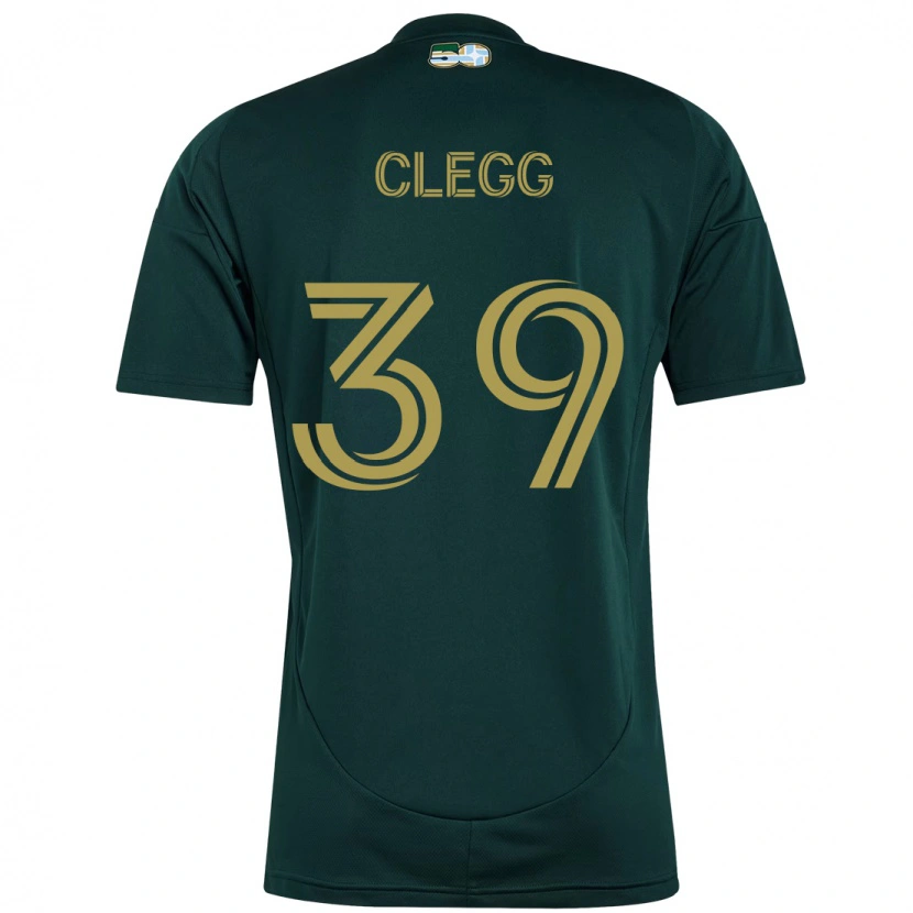 Danxen Dámské Tyler Clegg #39 Béžová Zelená Domů Hráčské Dresy 2025/26 Dres