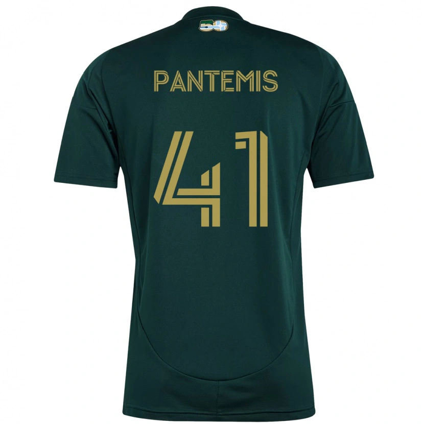 Danxen Dámské James Pantemis #41 Béžová Zelená Domů Hráčské Dresy 2025/26 Dres