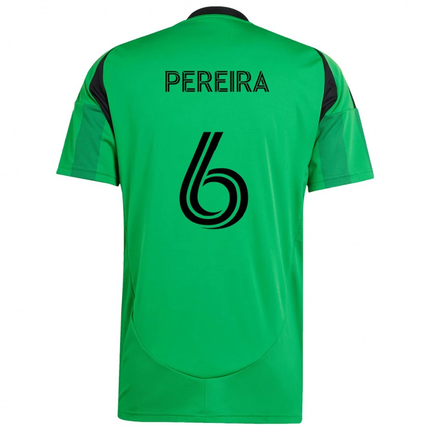 Danxen Dámské Daniel Pereira #6 Bílá Zelená Domů Hráčské Dresy 2025/26 Dres