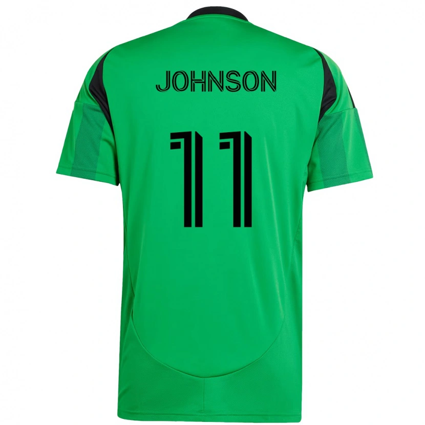 Danxen Dámské Emmanuel Johnson #11 Bílá Zelená Domů Hráčské Dresy 2025/26 Dres