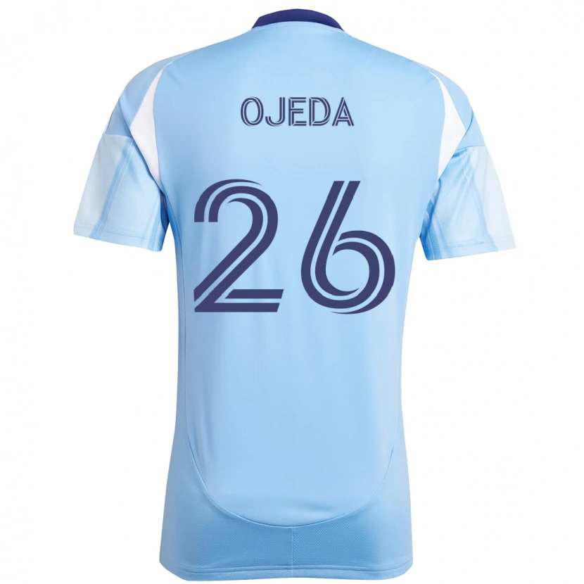 Danxen Dámské Agustín Ojeda #26 Černá Modrá Oranžová Domů Hráčské Dresy 2025/26 Dres
