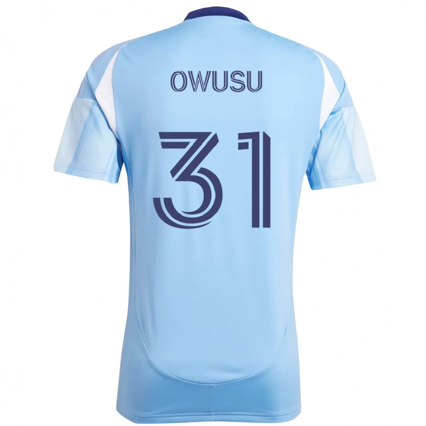 Danxen Dámské Samuel Owusu #31 Černá Modrá Oranžová Domů Hráčské Dresy 2025/26 Dres