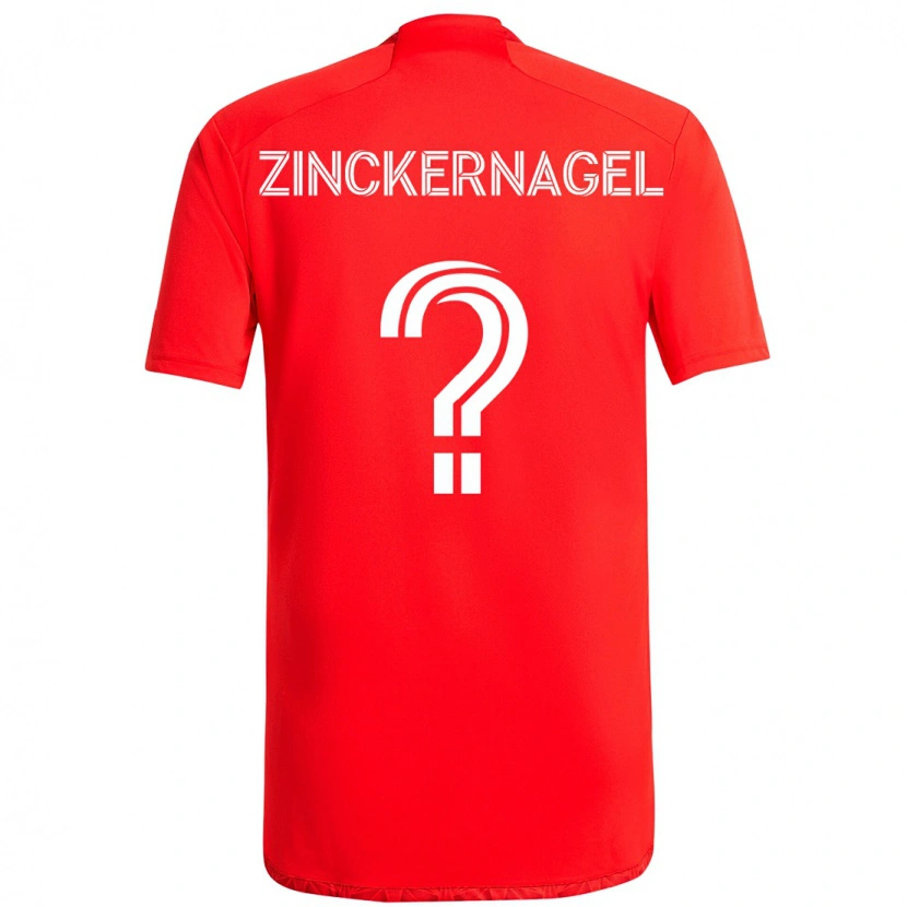 Danxen Dámské Philip Zinckernagel #0 Červená Bílá Domů Hráčské Dresy 2025/26 Dres