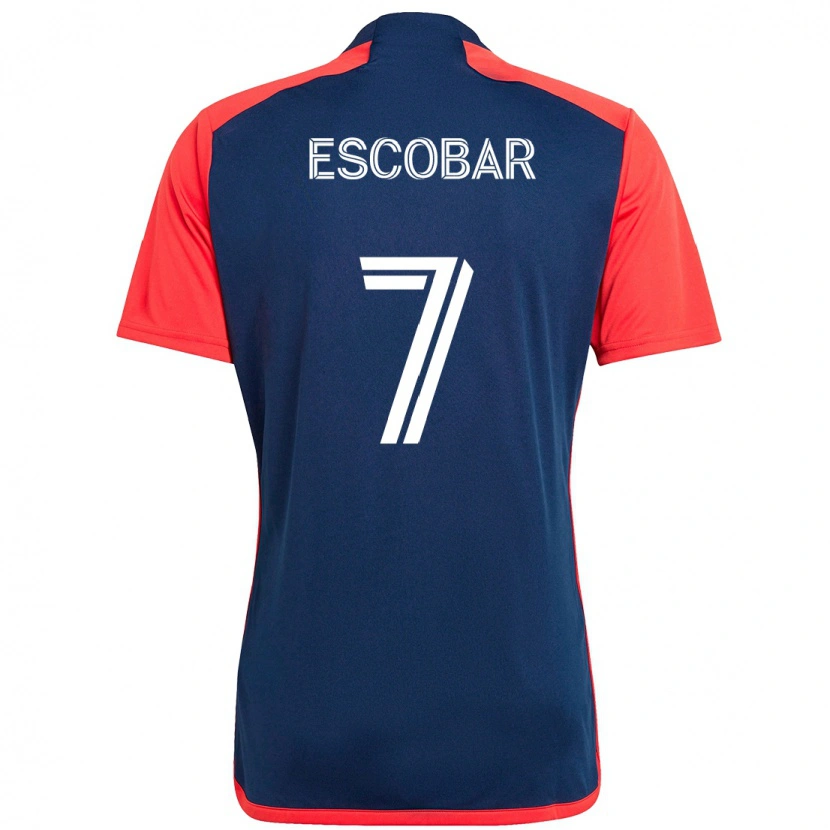 Danxen Dámské Olger Escobar #7 Bílá Modrá Domů Hráčské Dresy 2025/26 Dres