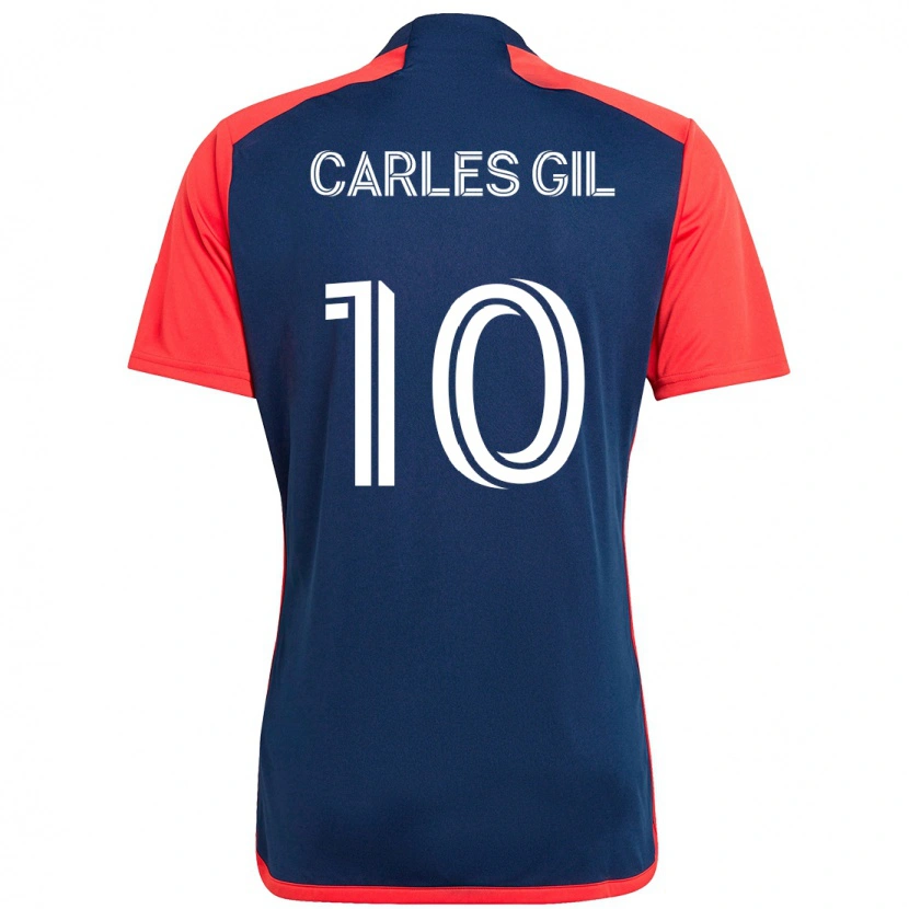 Danxen Dámské Carles Gil #10 Bílá Modrá Domů Hráčské Dresy 2025/26 Dres