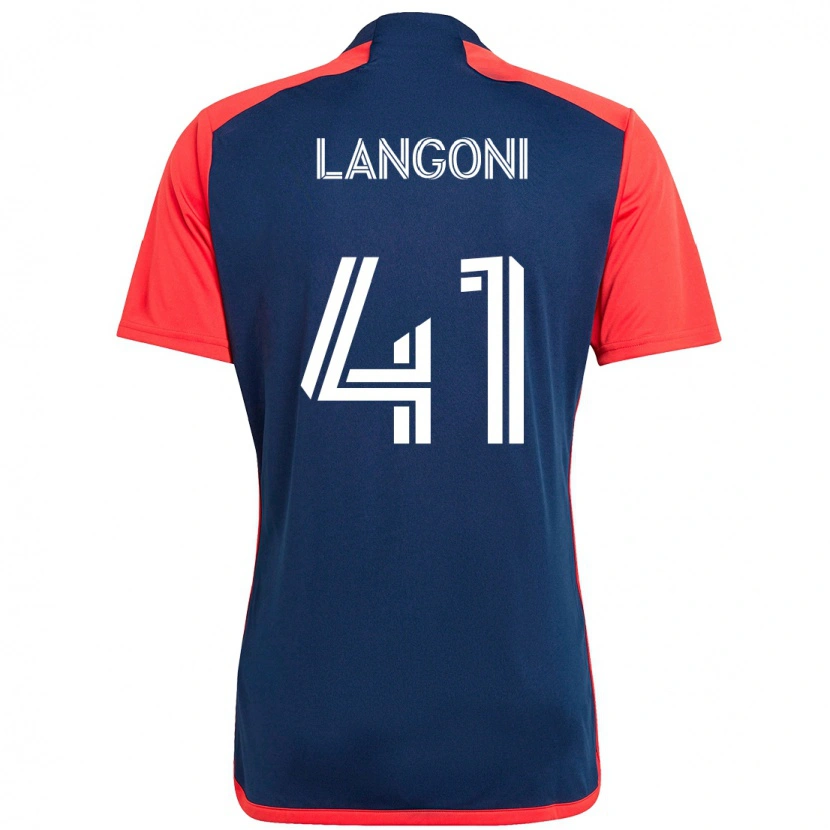 Danxen Dámské Luca Langoni #41 Bílá Modrá Domů Hráčské Dresy 2025/26 Dres