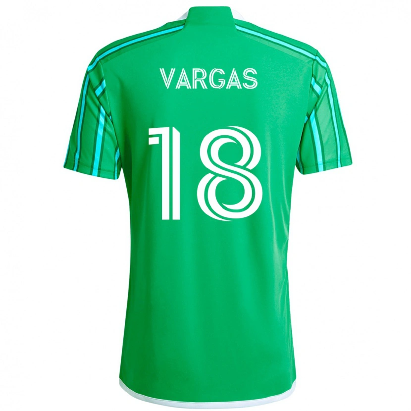 Danxen Dámské Obed Vargas #18 Zelená Bílá Domů Hráčské Dresy 2025/26 Dres