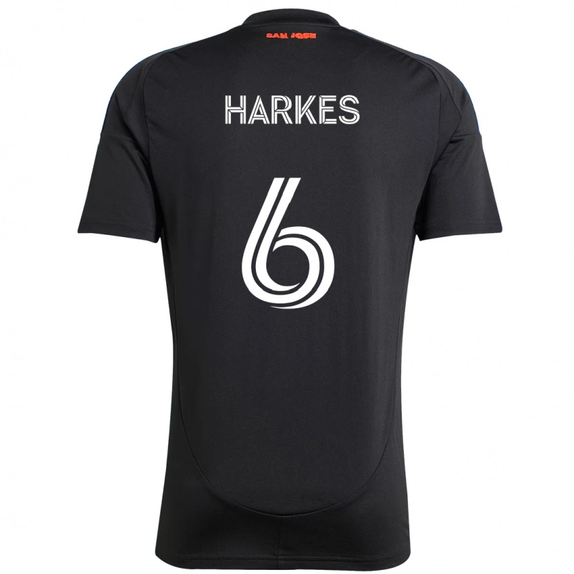 Danxen Dámské Ian Harkes #6 Bílá Červená Domů Hráčské Dresy 2025/26 Dres