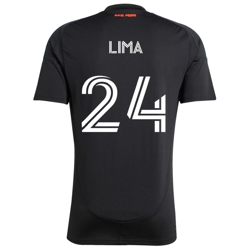 Danxen Dámské Nick Lima #24 Bílá Červená Domů Hráčské Dresy 2025/26 Dres