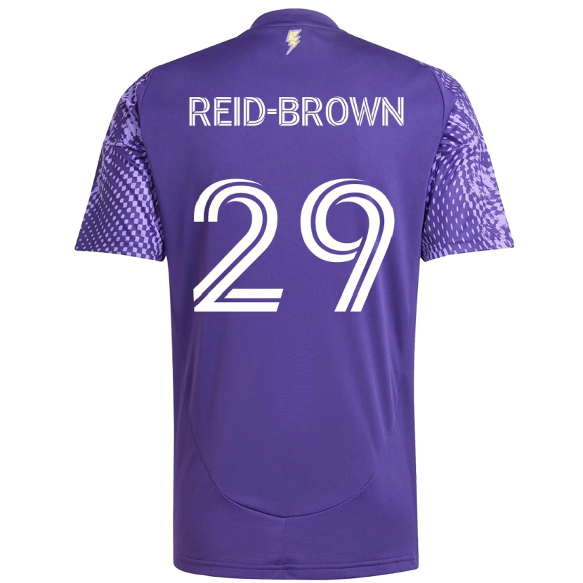 Danxen Dámské Tahir Reid-Brown #29 Bílá Fialová Domů Hráčské Dresy 2025/26 Dres