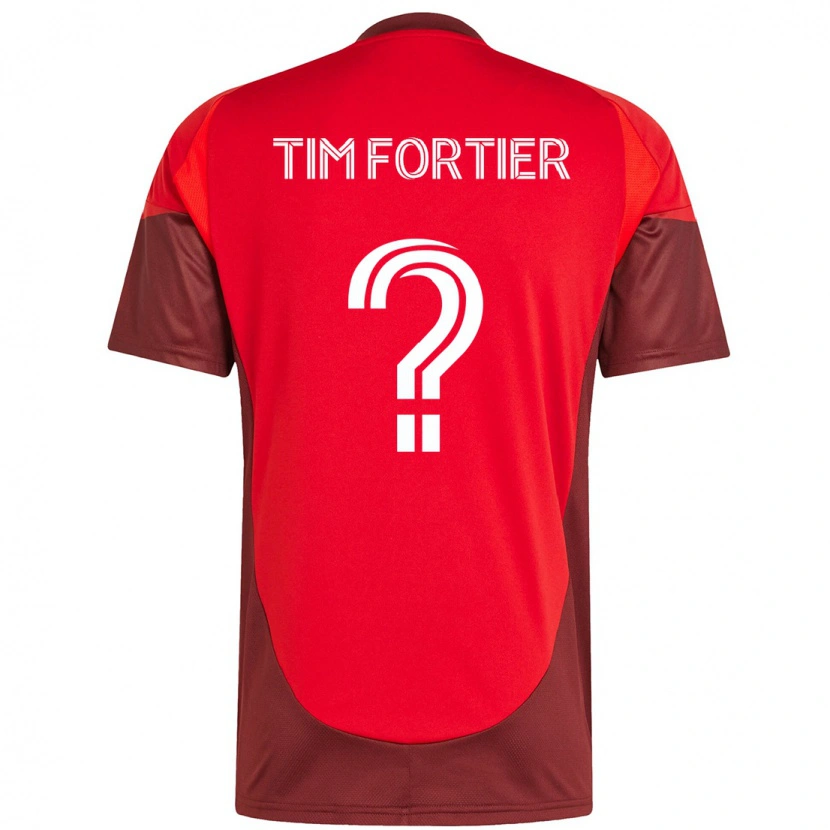 Danxen Dámské Tim Fortier #0 Bílá Červená Domů Hráčské Dresy 2025/26 Dres