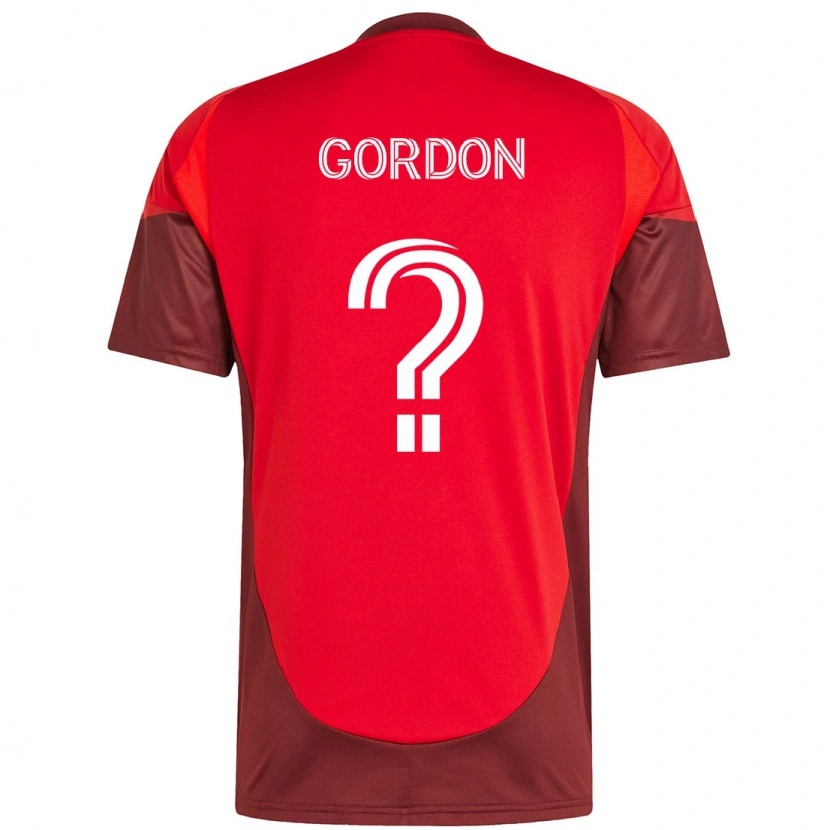 Danxen Dámské Joshua Gordon #0 Červená Bílá Domů Hráčské Dresy 2025/26 Dres