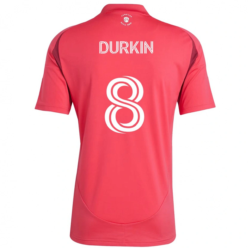Danxen Dámské Chris Durkin #8 Bílá Purpurová Domů Hráčské Dresy 2025/26 Dres