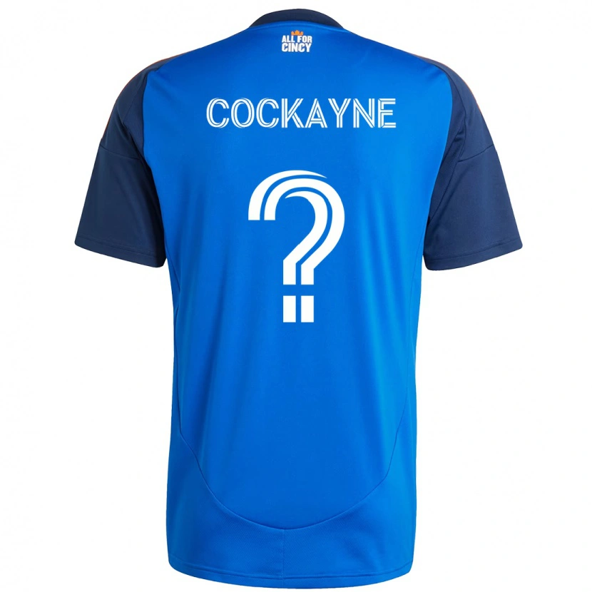 Danxen Dámské Conner Cockayne #0 Bílá Modrá Oranžová Domů Hráčské Dresy 2025/26 Dres