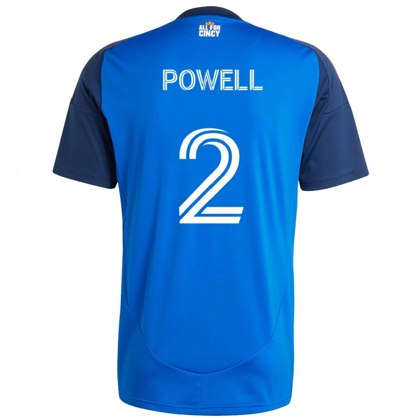Danxen Dámské Alvas Powell #2 Bílá Modrá Oranžová Domů Hráčské Dresy 2025/26 Dres