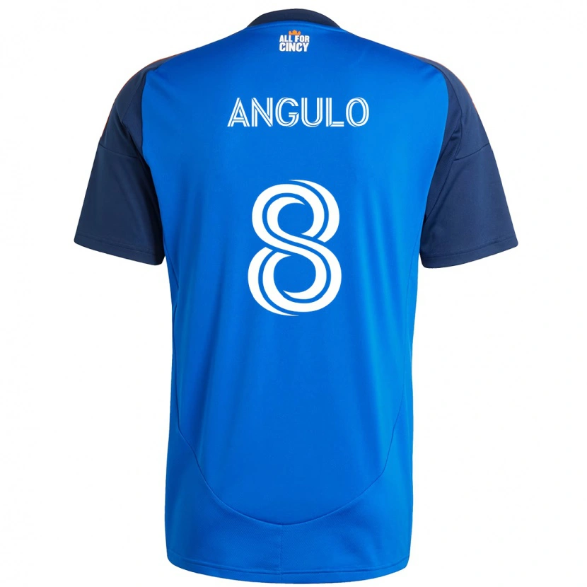 Danxen Dámské Marco Angulo #8 Bílá Modrá Oranžová Domů Hráčské Dresy 2025/26 Dres