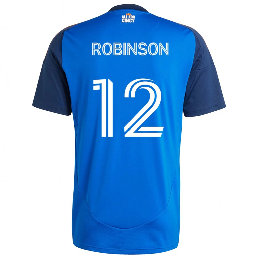 Danxen Dámské Miles Robinson #12 Bílá Modrá Oranžová Domů Hráčské Dresy 2025/26 Dres