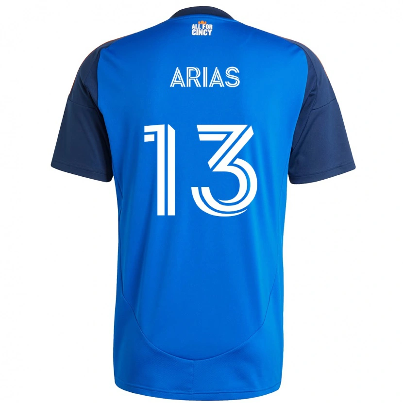 Danxen Dámské Santiago Arias #13 Bílá Modrá Oranžová Domů Hráčské Dresy 2025/26 Dres