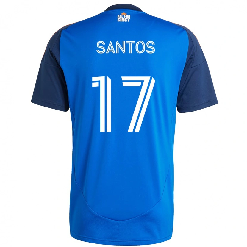 Danxen Dámské Sergio Santos #17 Bílá Modrá Oranžová Domů Hráčské Dresy 2025/26 Dres