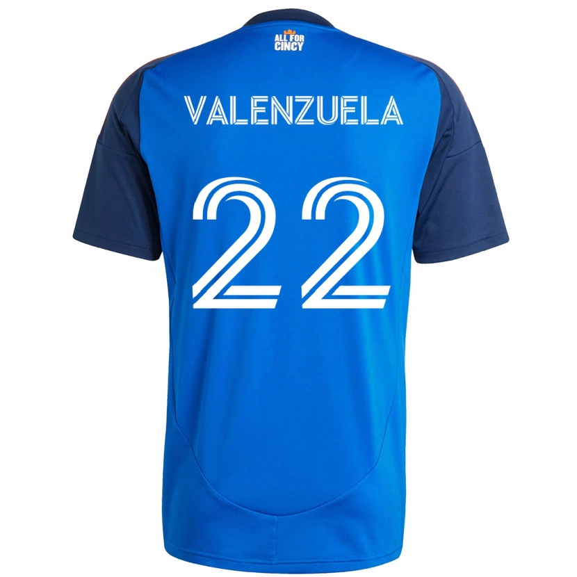 Danxen Dámské Gerardo Valenzuela #22 Bílá Modrá Oranžová Domů Hráčské Dresy 2025/26 Dres