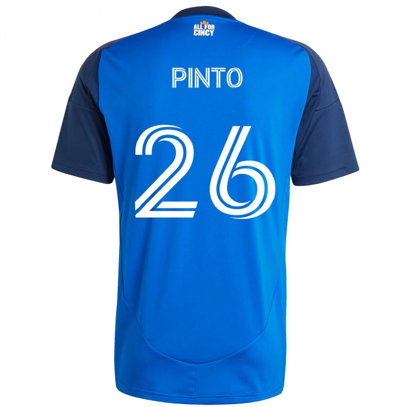 Danxen Dámské Malik Pinto #26 Bílá Modrá Oranžová Domů Hráčské Dresy 2025/26 Dres