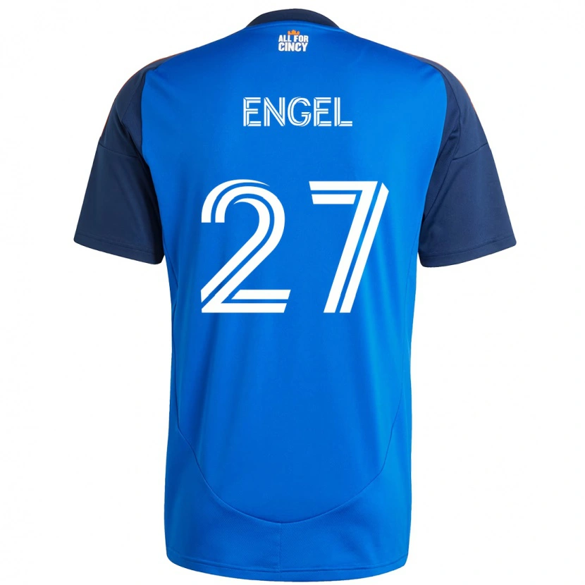 Danxen Dámské Lukas Engel #27 Bílá Modrá Oranžová Domů Hráčské Dresy 2025/26 Dres