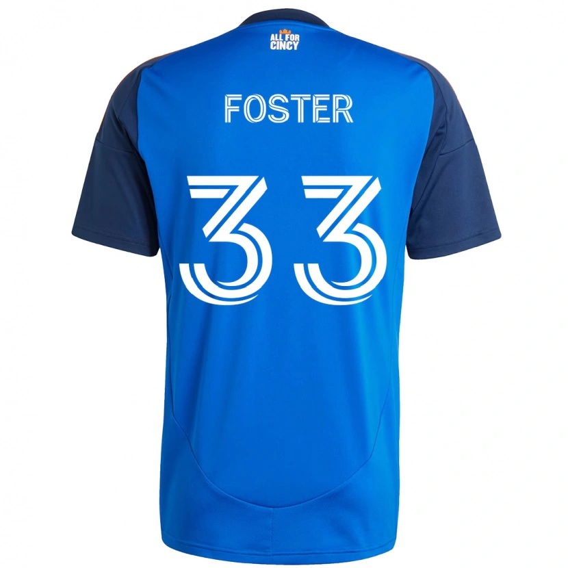 Danxen Dámské Isaiah Foster #33 Bílá Modrá Oranžová Domů Hráčské Dresy 2025/26 Dres