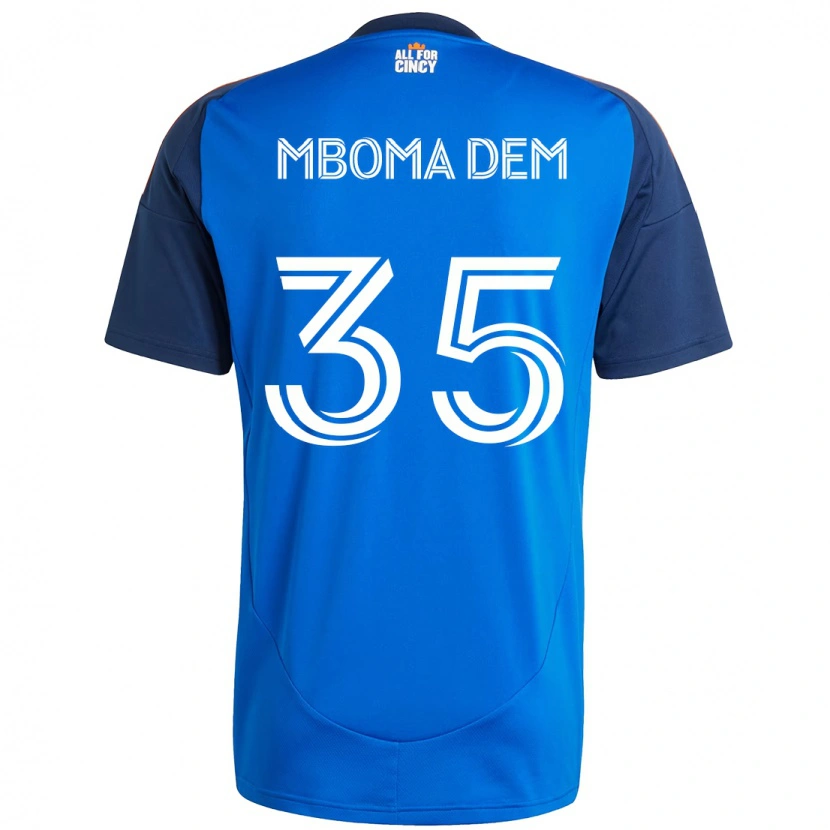 Danxen Dámské Kenji Mboma Dem #35 Bílá Modrá Oranžová Domů Hráčské Dresy 2025/26 Dres