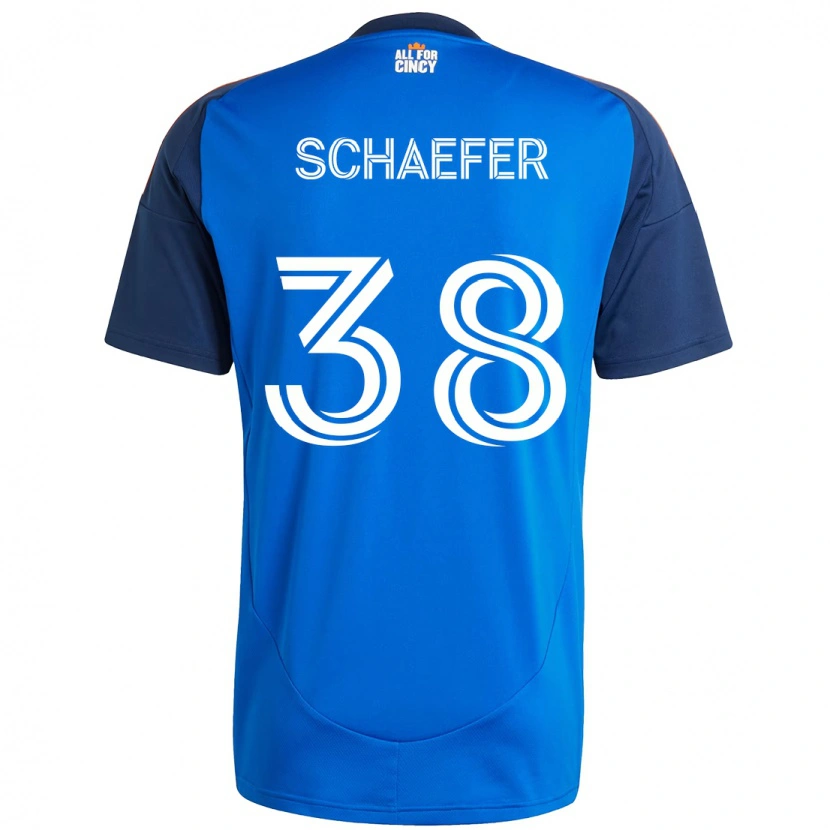Danxen Dámské Brian Schaefer #38 Bílá Modrá Oranžová Domů Hráčské Dresy 2025/26 Dres