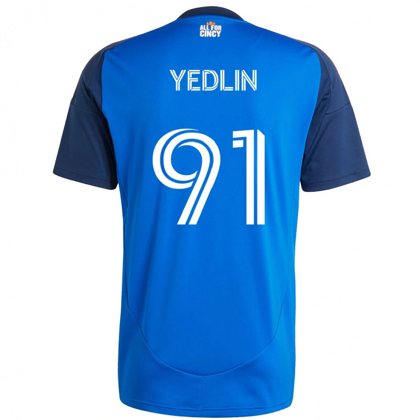 Danxen Dámské Deandre Yedlin #91 Bílá Modrá Oranžová Domů Hráčské Dresy 2025/26 Dres