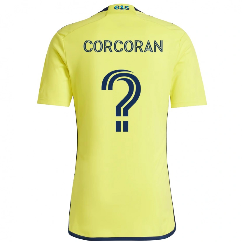 Danxen Dámské Matthew Corcoran #0 Námořnická Modrá Žlutá Domů Hráčské Dresy 2025/26 Dres