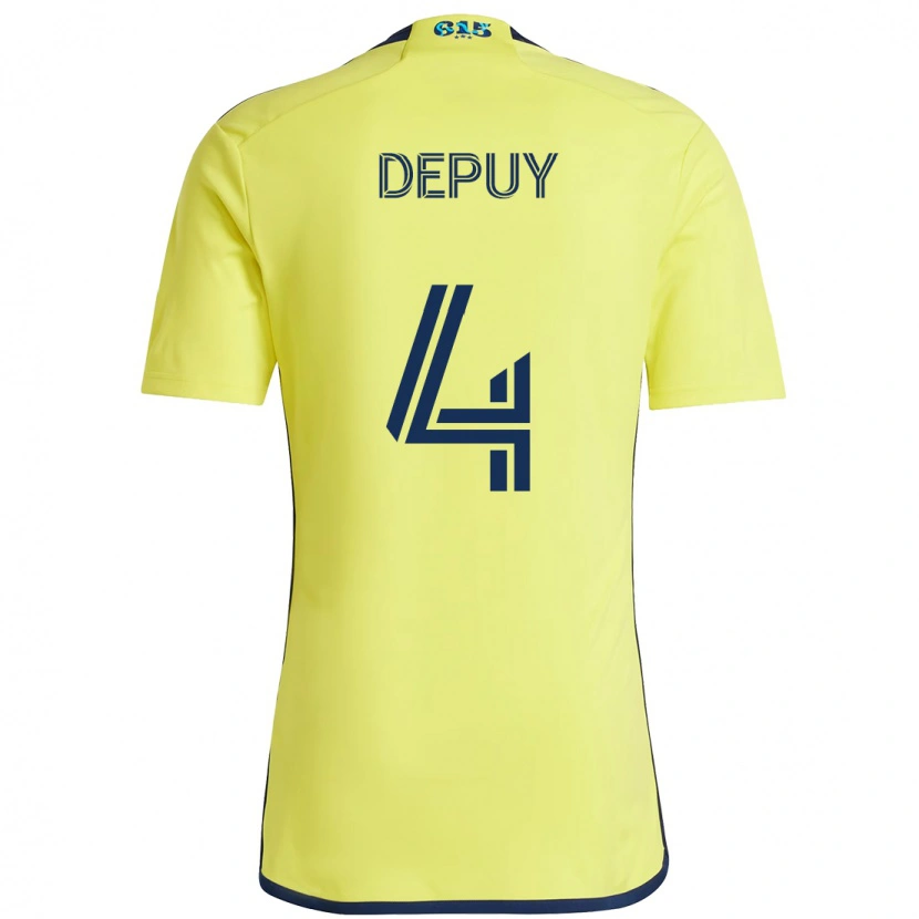 Danxen Dámské Nick Depuy #4 Námořnická Modrá Žlutá Domů Hráčské Dresy 2025/26 Dres