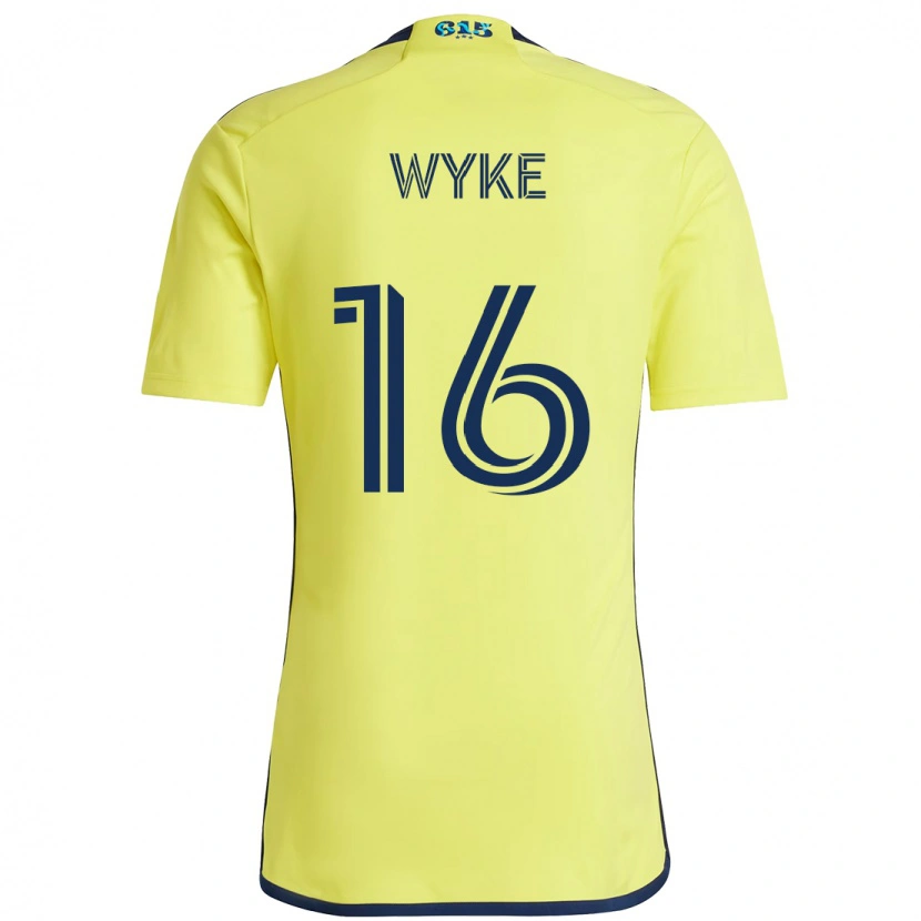 Danxen Dámské Laurence Wyke #16 Námořnická Modrá Žlutá Domů Hráčské Dresy 2025/26 Dres